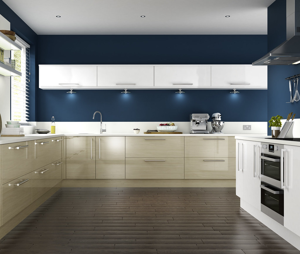 Cocina minimalista renovada