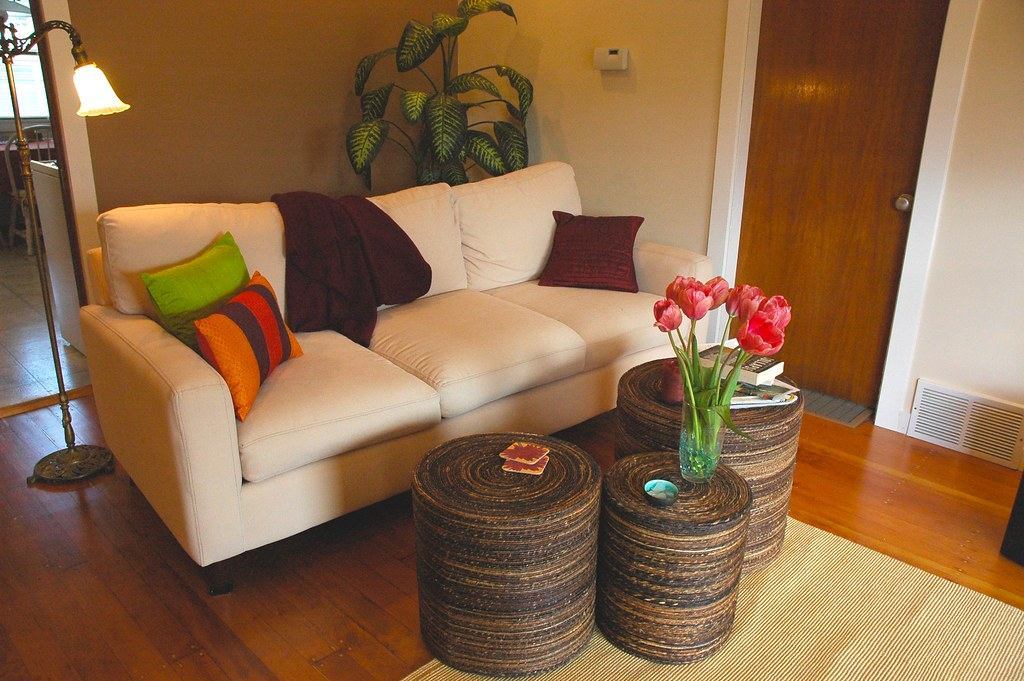 Interior de apartamento moderno en arriendo